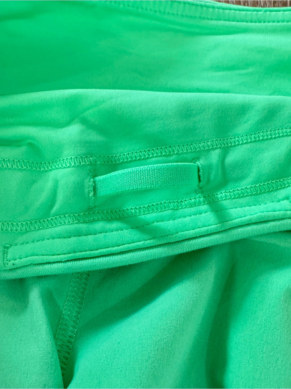 lululemon athletica Speed Up Neon Green Running Shorts - Picture 6 of 7